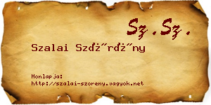 Szalai Szörény névjegykártya